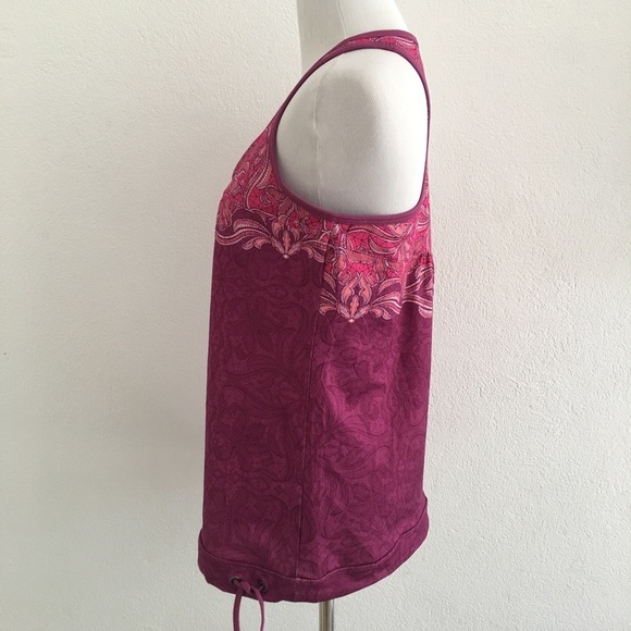 Athleta Purple Floral Tinker Tank Top Size M - Picture 4 of 7